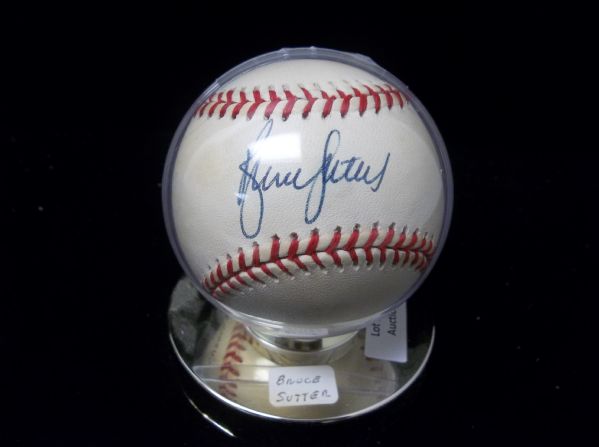 Bruce Sutter Autographed Official NL Leonard Coleman Baseball