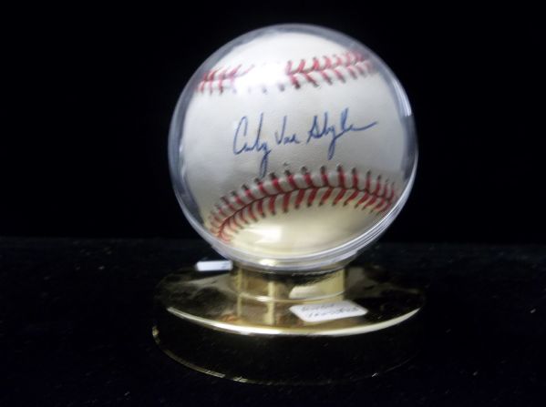 Andy Van Slyke Autographed Official NL William White Baseball