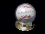 Ray Washburn Autographed Official NL William White Baseball