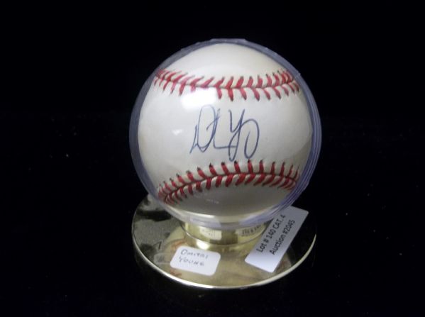 Dmitri Young Autographed Official NL Leonard Coleman Baseball