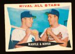 1960 Topps Baseball- #160 Mantle/Ken Boyer
