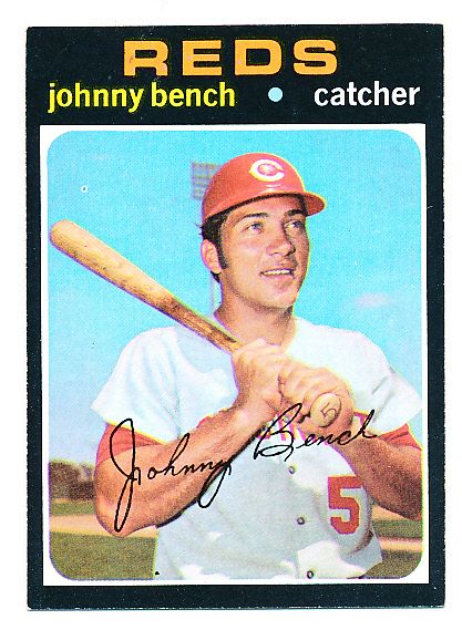 1971 Topps Bb- #250 Johnny Bench, Reds