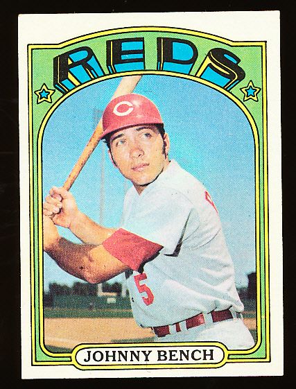 1972 Topps Bb- #433 Johnny Bench, Reds