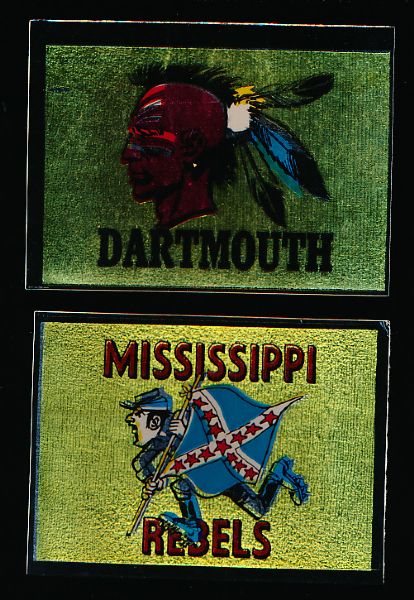 1960 Topps Fb Metallic Inserts- 7 Asst.