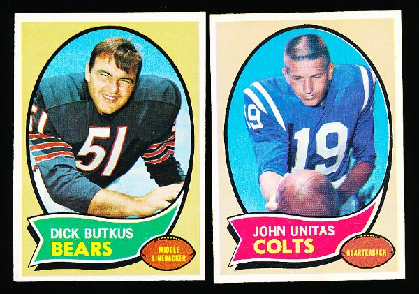 1970 Topps Fb- 2 Diff.