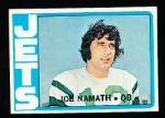 1972 Topps Fb- #100 Joe Namath, Jets