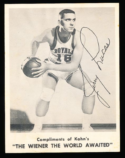 1963-64 Kahns Basketball- Jerry Lucas, Cin. Royals