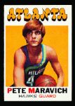 1971-72 Topps Basketball- #55 Pete Maravich, Atlanta