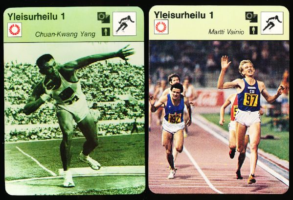 1978/79 Sportscaster Cards from Finland- 50 Diff. Track & Field(Yleisurheilu)