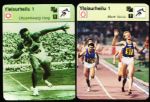 1978/79 Sportscaster Cards from Finland- 50 Diff. Track & Field(Yleisurheilu)