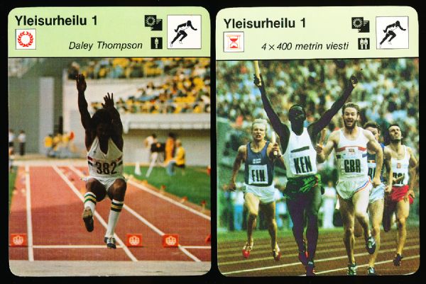 1978/79 Sportscaster Cards from Finland- 50 Diff. Track & Field(Yleisurheilu)