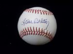 Steve Carlton Autographed Official NL Bart Giamatti Bsbl.