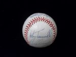 Official NL William White Bsbl. Autographed by 4 Diff. Stars