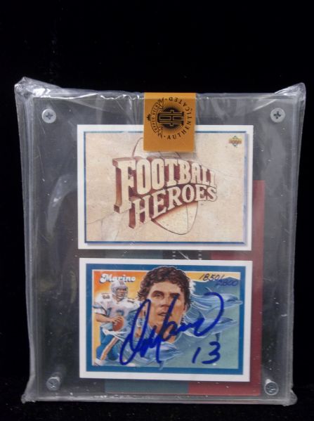1992 Upper Deck Authenticated “Football Heroes Marino” #36- Autographed