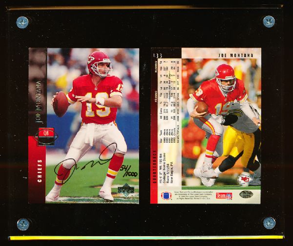 1994 Upper Deck Authenticated 1994 Upper Deck Football #133 Joe Montana- Autographed