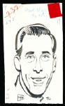 Murray Olderman Original Drawing- Dave Marr, Golf