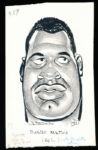 Murray Olderman Original Drawing- Buster Mathis, Boxing