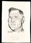 Murray Olderman Original Drawing- Red Strader, Football