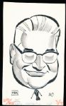 Murray Olderman Original Drawing- Pappy Waldorf, Football