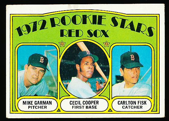 1972 Topps Bb- #79 Carlton Fisk RC, Red Sox