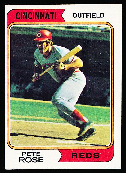 1974 Topps Bb- #300 Pete Rose, Reds- 2 Cards
