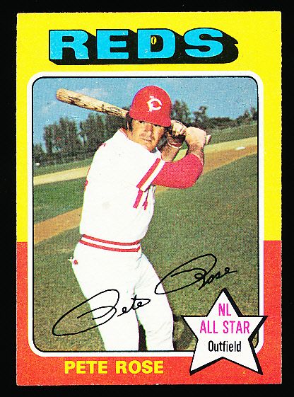 1975 Topps Bb- #320 Pete Rose, Reds- 2 Cards