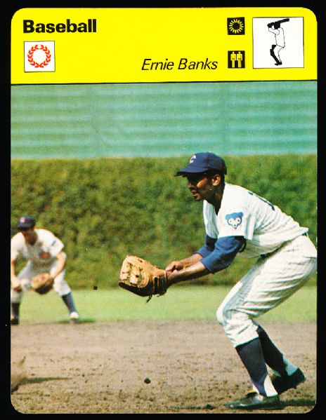 1977-1980 North American Sportscaster Cards- #12-07 Ernie Banks- 4 Cards