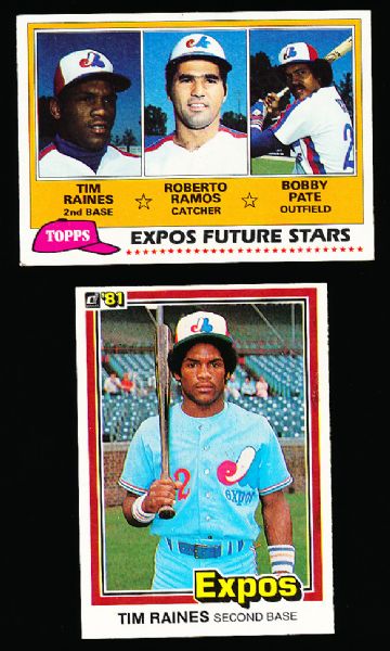 1981 Tim Raines Rookies- 18 Asst.