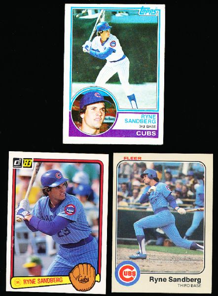 1983 Ryne Sandberg Rookies- 8 Asst.