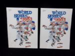 1983 World Series Official Programs- Phillies vs. Orioles- 2 Copies