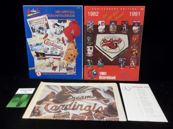 1991 Minor League Baseball Programs- 7 Diff. With Skeds (Unless Noted)