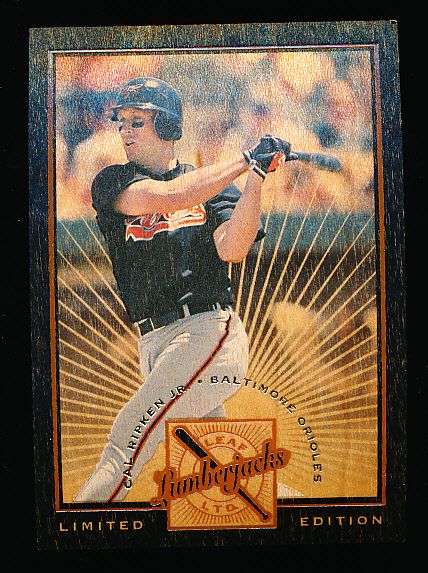 1996 Leaf Limited Bb- “Lumberjacks” Black Version- #3 Cal Ripken Jr., Orioles- #398/500