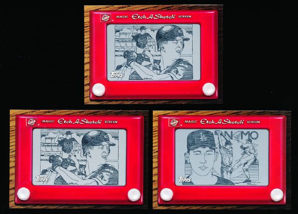 1998 Topps Bb- “Etch-A-Sketch” Inserts- 7 Asst.