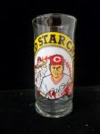 Pete Rose Gold Star Chili Set of Four 6” Tall Drinking Glasses