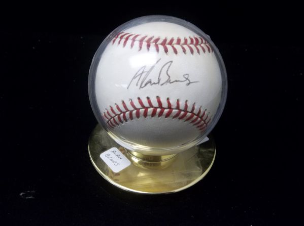 Alan Benes Autographed Official NL Leonard Coleman Baseball