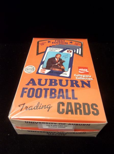 1989 Collegiate Collection Auburn Football- 2 Unopened Wax Boxes