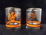 1989 Cincinnati Bengals Super Bowl XXIII 4” Tall Gold Rimmed Drinking Glasses Set of 6