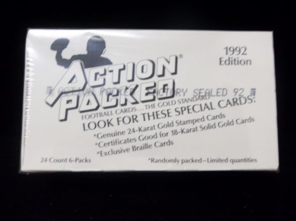 1992 Action Packed Football- 1 Unopened Wax Box