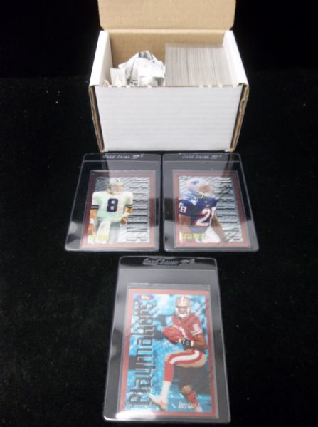 1996 Finest Football Series #1 Bronze Complete Set of 110