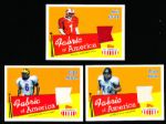 2003 Topps All-American Ftbl.- 5 Diff. “Fabric of America” Senior Bowl Game-Worn Jersey Inserts