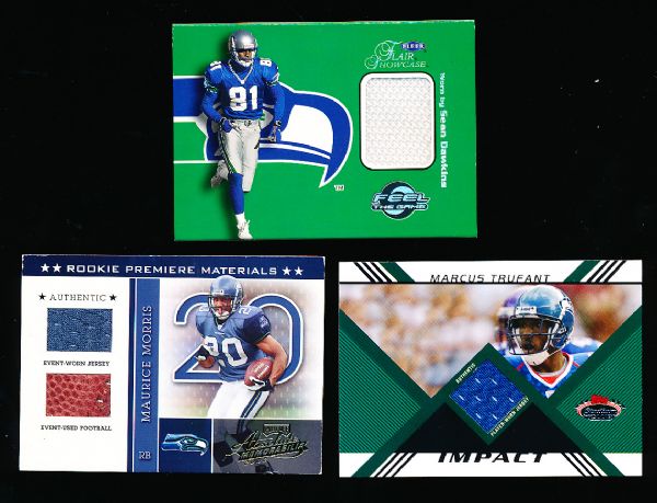Four Diff. Seattle Seahawks Jersey Insert Cards