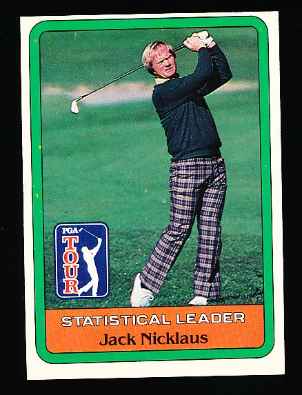 1981 Donruss Golf- Jack Nicklaus Stat Ldr.- 10 Cards