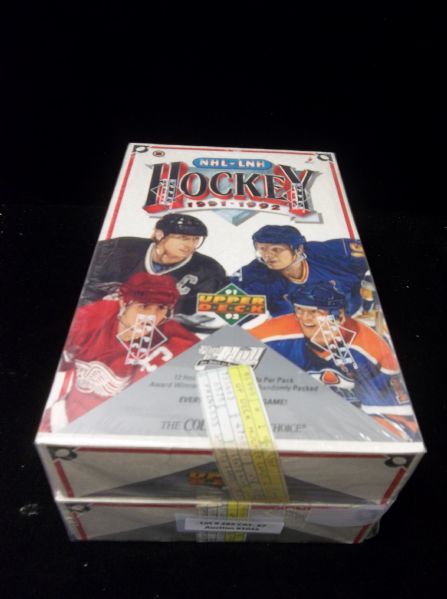 1991-92 Upper Deck Hockey- Low Series (Find Hull)- 2 Unopened Wax Boxes