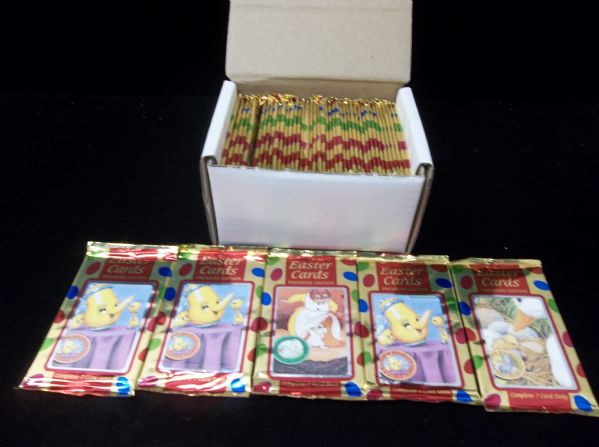 1995 Fleer/ Unicorn Publishing “Easter Cards”- 45 Unopened “Complete 7 Card Story” Foil Wax Packs