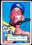 1995 PCS/Sports Authority Bsbl. “Mickey Mantle Rookie Signature Series”- 1 Complete Set of 3 Porcelain Cards- with 2 Autographed!