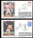 1986 Gateway Cachet Autographed Bsbl. Covers- 2 Diff.