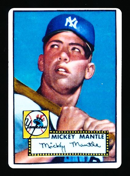 R&N China 1952 Topps #311 Mickey Mantle Porcelain Card- #1350.