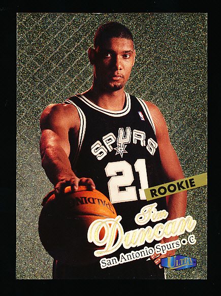 1997-98 Fleer Ultra Bskbl. “Gold Medallion” #131 Tim Duncan RC, Spurs