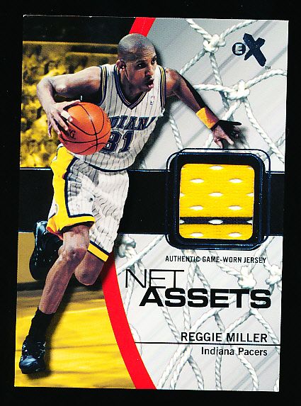 2003-04 E-X Bskbl. “Net Assets Jersey” #RM-NAJ Reggie Miller, Pacers