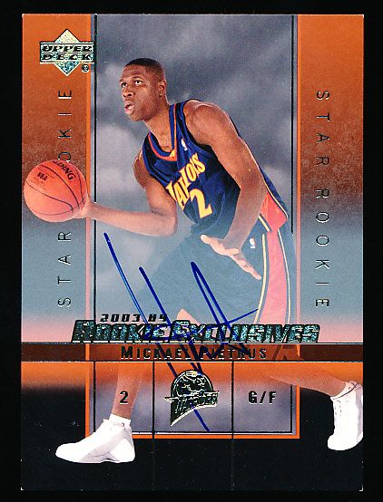2003-04 Upper Deck Rookie Exclusives Bskbl. “Autographs” #8 Mickael Pietrus, Warriors